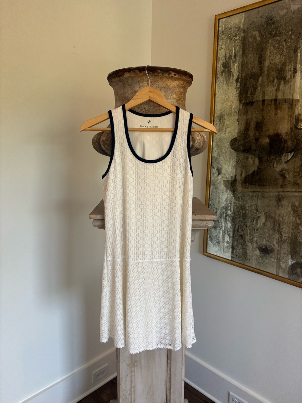 Tuckernuck ivory Textured Dress